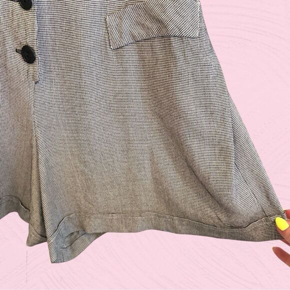 90s vintage houndstooth romper - Picture 3 of 10